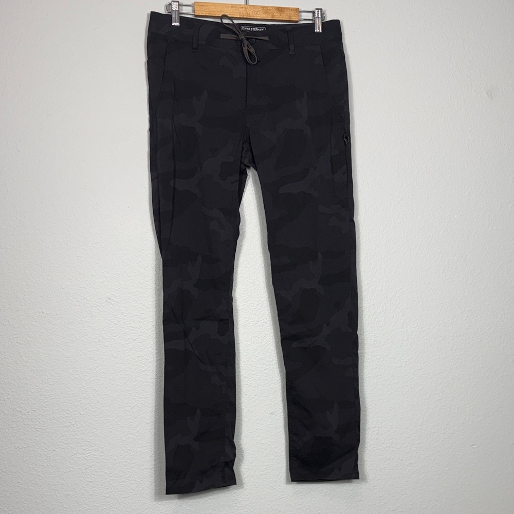 686 Men's Everywhere Slim Fit Black Camo Pants